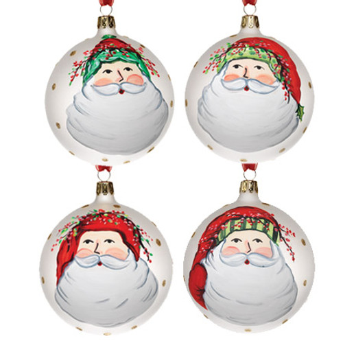 Vietri Old St. Nick Assorted Ornaments (4)