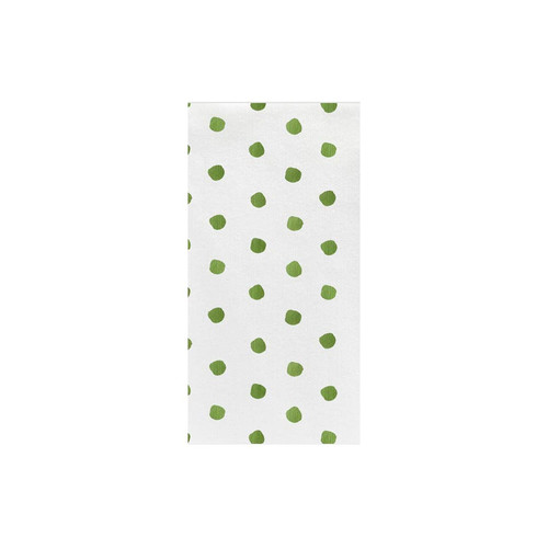 VIETRI Papersoft Napkins Green Dot Guest Towels (Pack of 20)