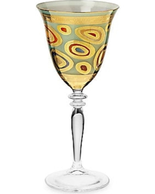 Vietri Regalia Aqua Wine Glass
