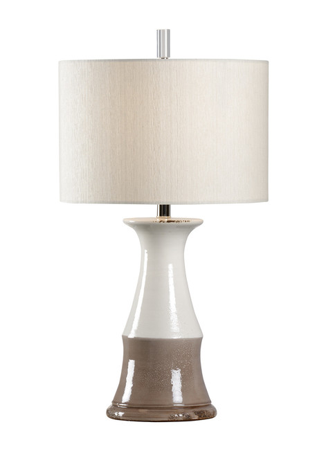 Vietri Portofina Ceramic Table Lamp - Grey & White