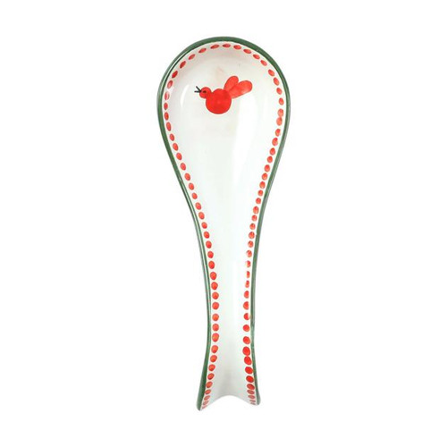 Vietri Uccello Rosso Spoon Rest