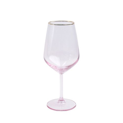 Viva by VIETRI Rainbow Pink Wine Glass - Set of 4