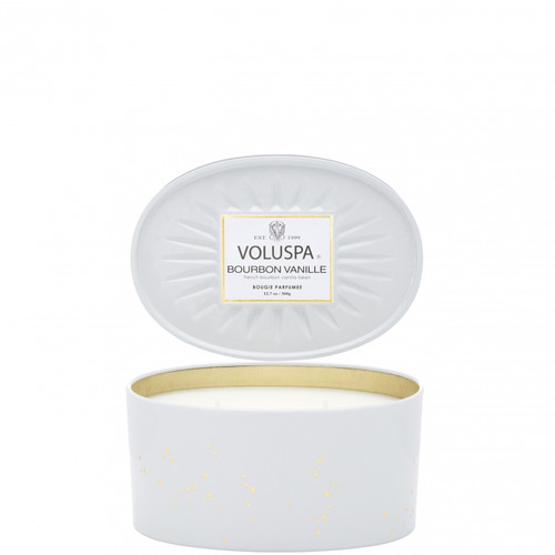 Voluspa Bourbon Vanille 2 Wick Oval Candle