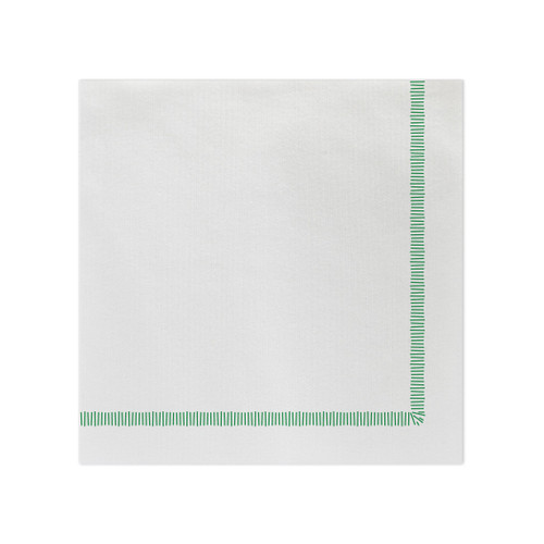 Vietri Papersoft Napkins Fringe Green Dinner Napkins (Pack of 20)