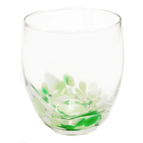 Abigails Fiesta Glass Stemless Green Wine Glass (Set of 4)
