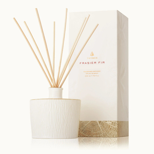 Thymes Frasier Fir - Gilded Ceramic Reed Diffuser