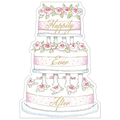 Caspari Wedding Cake Foil Wedding Card