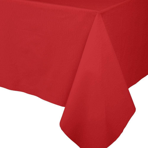 Caspari Paper Linen Red Solid Tablecover 5.2 x 8.2