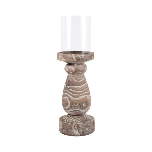 Pomeroy Timberline Pillar Candle Holder Ash Wood Large