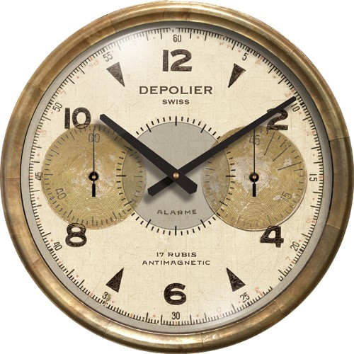 Trademark Time Chronograph 23" Wall Clock