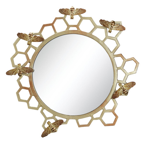 SPI Home Honeycomb and Bee Wall Mirror