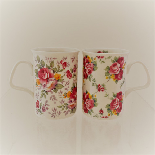 Roy Kirkham Romantic Rose Mugs (Set of 2)