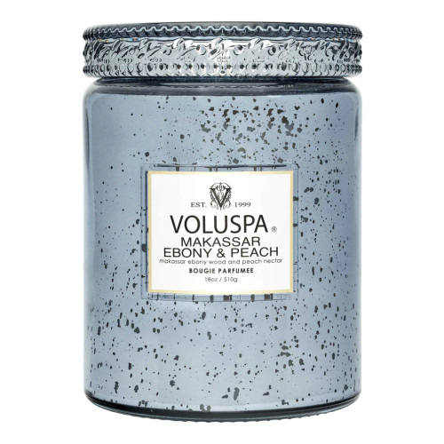 Voluspa Makassar Ebony 18oz Large Jar Speckle Candle