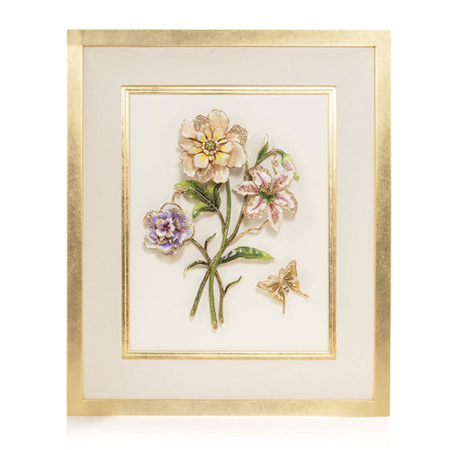 Jay Strongwater Georgia Bouquet Wall Art