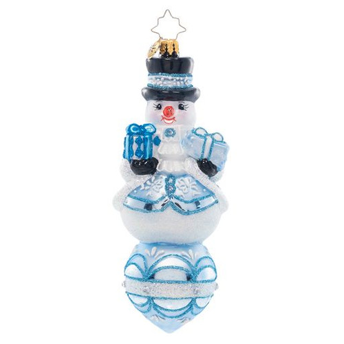 Christopher Radko Frosty Snow Fellow Snowman Ornament