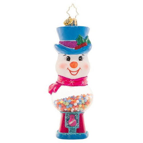 Christopher Radko Gumball Grins Snowman Ornament