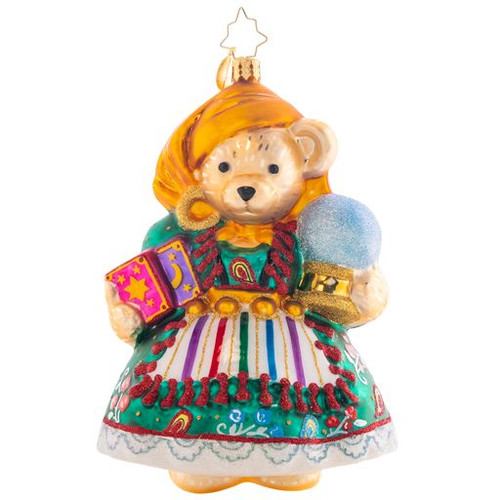 Christopher Radko Muffy's Fortune Teddy Bear Ornament