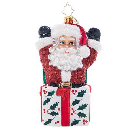 Christopher Radko Santa-In-The-Box Ornament
