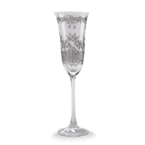 Arte Italica Giardino Grey Champagne Flute