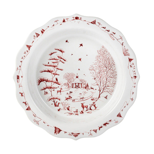 Juliska Country Estate Winter Frolic Ruby Pie Dish