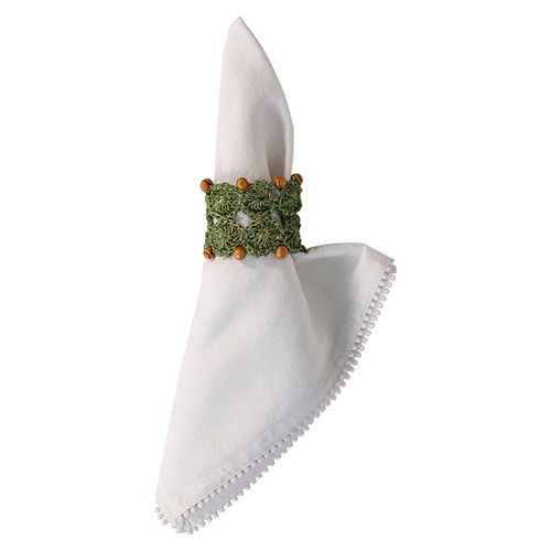 Juliska Macrame Green Napkin Ring