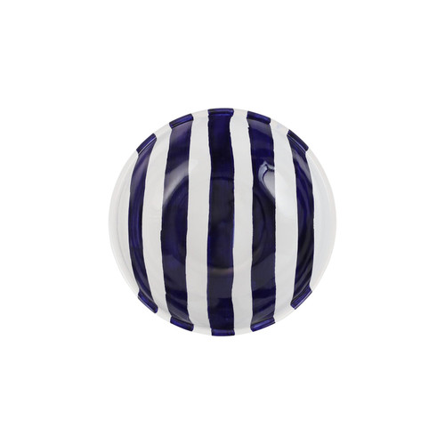 Vietri Amalfitana Cobalt Stripe Cereal Bowl