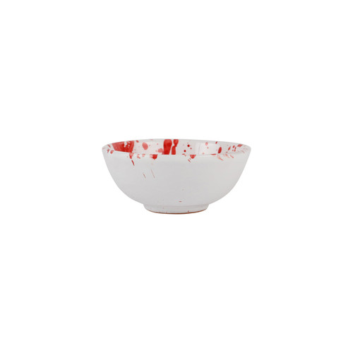 Vietri Amalfitana Red Splatter Dipping Bowl