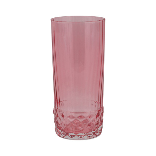 Viva By Vietri Deco Pink Tall Tumbler - Set of 4