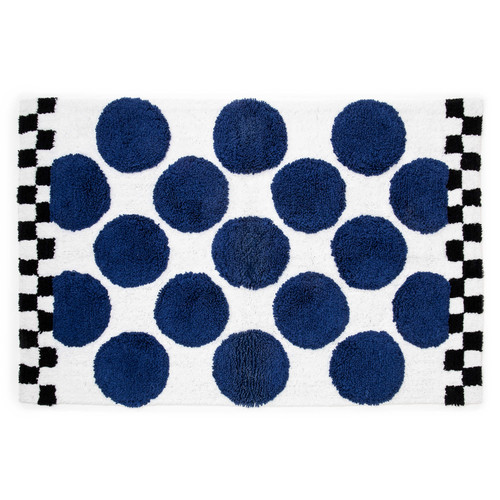 MacKenzie Childs Royal Dot Bath Rug