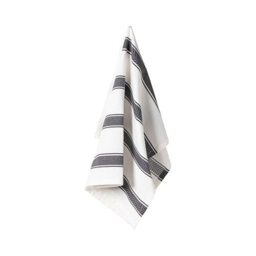 Casafina Alessa Kitchen Towel H Bone Stripes - Black - Set of 2