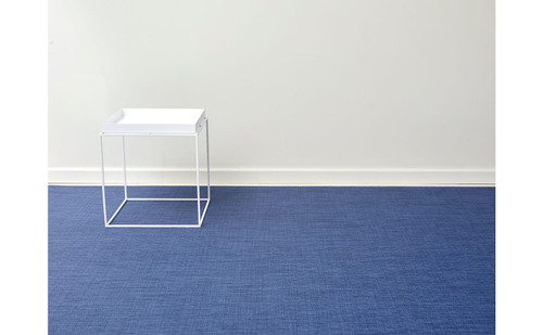 Chilewich Bay Weave Floor Mat 30X106 - Blue Jean 30 inch x 106 inch