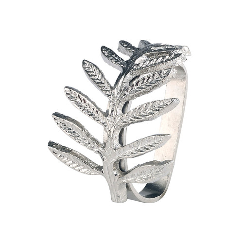 Bodrum Fern Silver Napkin Ring (Set of 4)