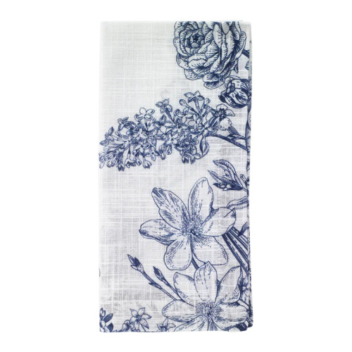 Bodrum Spring Garden Navy 21 inch Napkin (Set of 4)