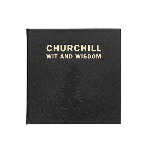 Graphic Image Churchill Wit And Wisdom Leather Bound Book