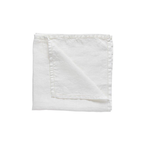 Costa Nova Napkin 100% Linen Ajour - White (Luisa) - Set of 2