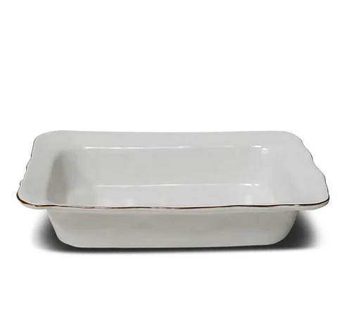 Skyros Designs Cantaria Medium Rectangular Baker - Matte White