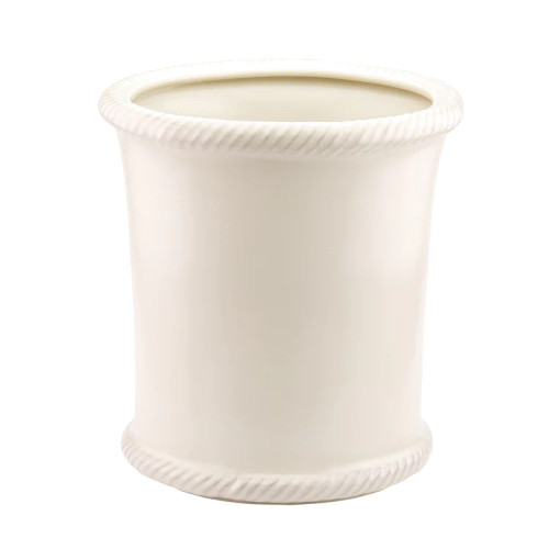 Skyros Designs Cabo Waste Basket Matte Ivory