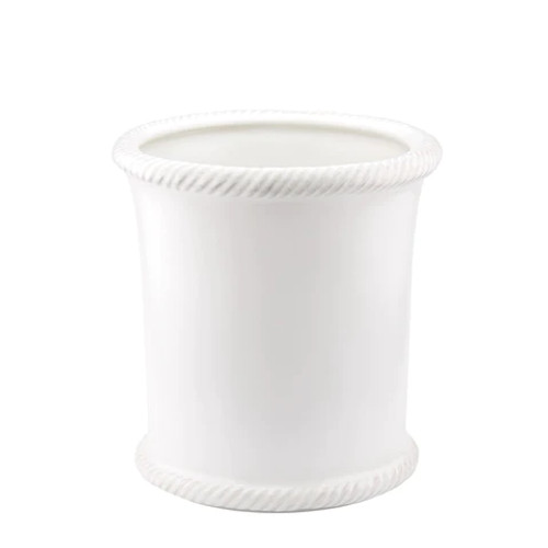 Skyros Designs Cabo Waste Basket Matte White