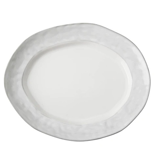 Skyros Designs Azores Large Oval Platter Greige Shimmer