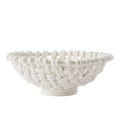 Skyros Designs Round Basket Matte White