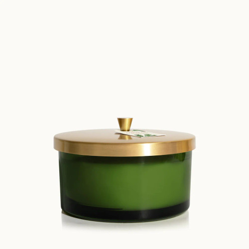 Thymes Frasier Fir Medium Emerald Grand Noble Candle 9 oz - Distinctive  Decor