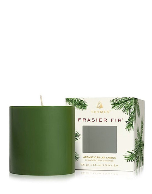 Thymes Frasier Fir 3x3 Pillar Candle