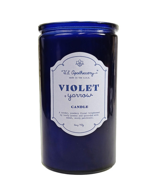 US Apothecary Candle Violet & Yarrow