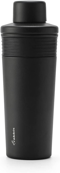 Rabbit 18oz Stainless Steel Cocktail Shaker Boxed - Black