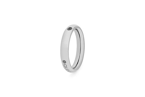 QUDO Interchangeable Ring Basic Small Silver - US Size 10