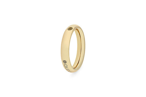 QUDO Interchangeable Ring Basic Small Gold - US Size 5