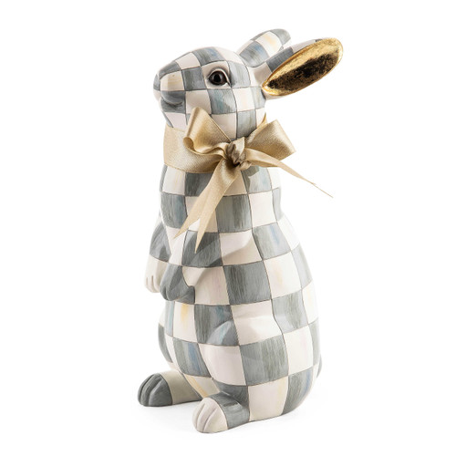 MacKenzie Childs Sterling Check Standing Bunny