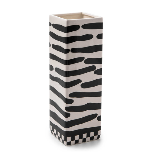 MacKenzie Childs Wild Indoors Stripe Vase