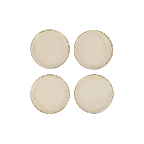 Vietri Florentine Wooden Accessories Taupe Coasters - Set of 4