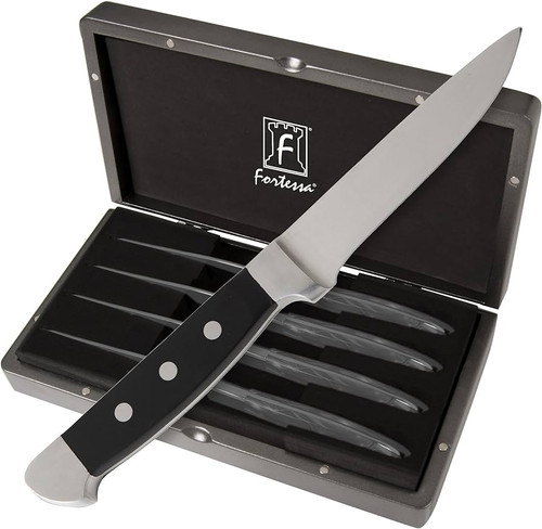 Fortessa Vaquero Full Size Steak Knife 4 Pc. Boxed Set     